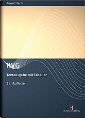 RVG Textausgabe mit Tabellen, 39. Auflage 2021