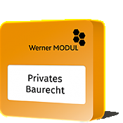 Privates Baurecht Werner Modul